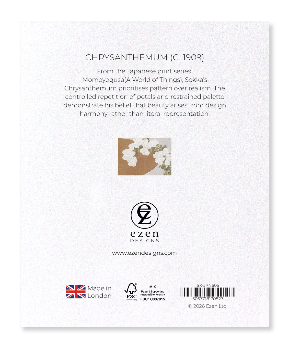 Ezen - Chrysanthemum (c. 1909) - Sticker Set