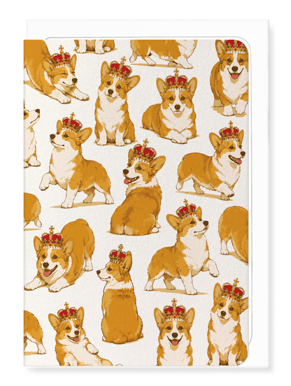 Ezen - Corgis of the Crown - Greeting Card - Front