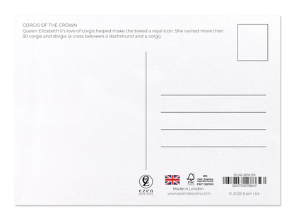 Ezen - Corgis of the Crown - Postcard - Back