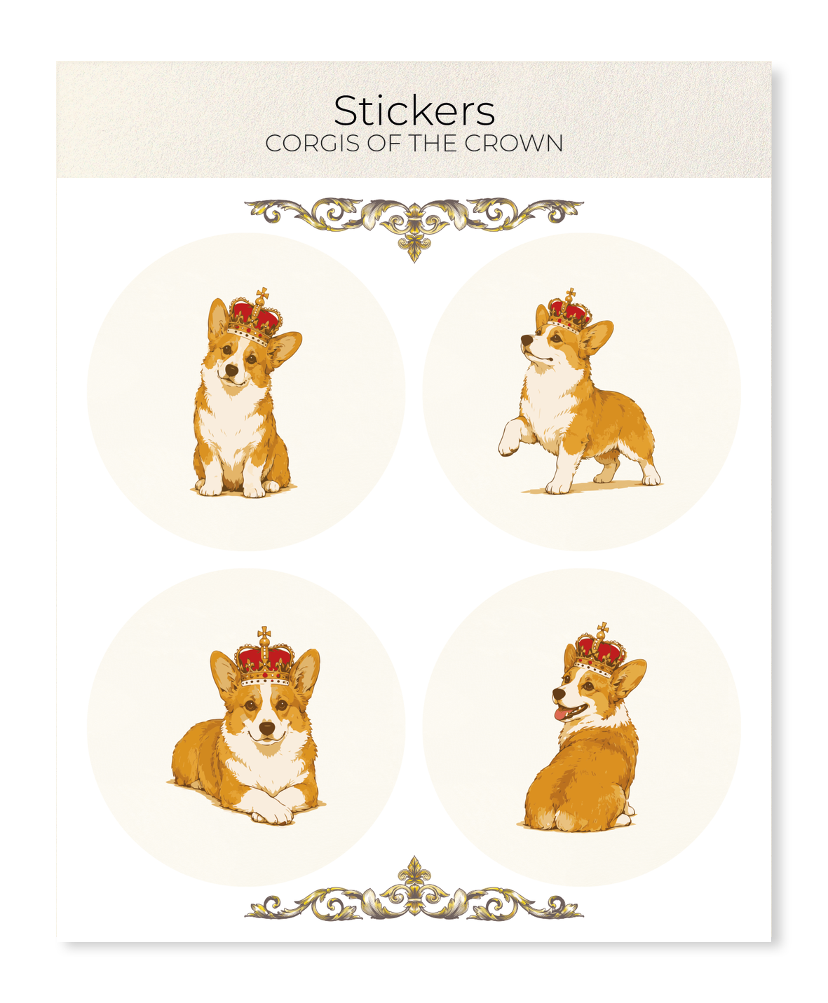 Ezen - Corgis of the Crown - Sticker Set