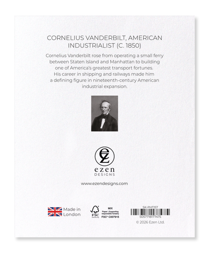 Ezen - Cornelius Vanderbilt, American Industrialist (c. 1850) - Sticker Set