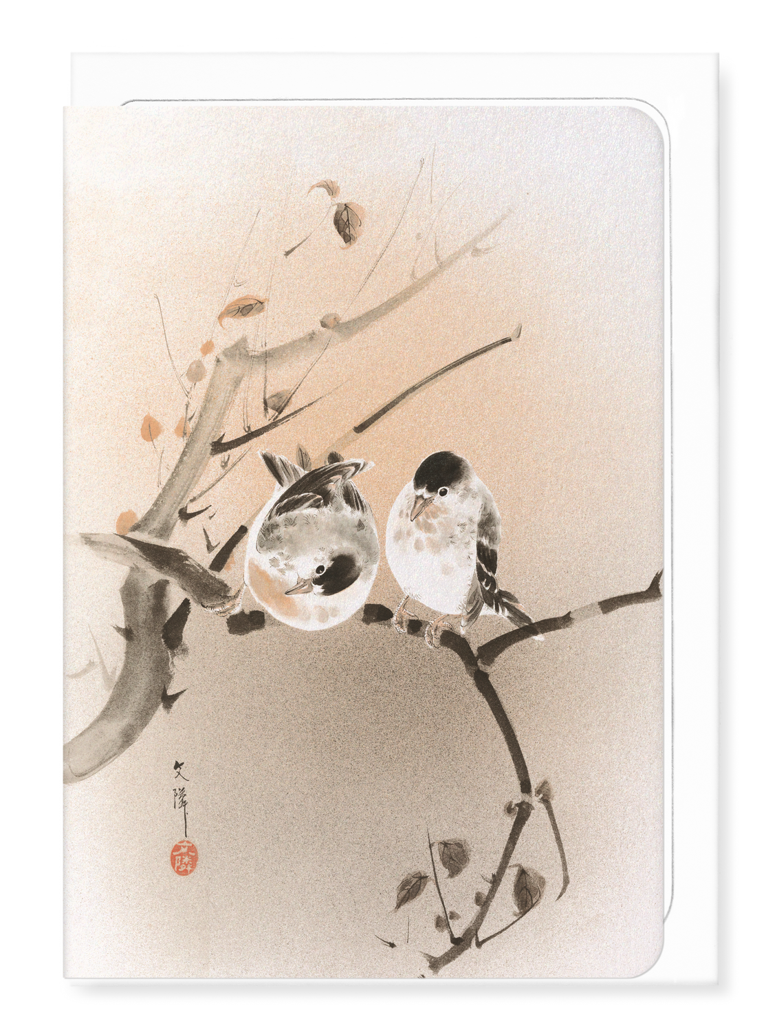Ezen - Couple of birds (c.1890) - Greeting Card - Front