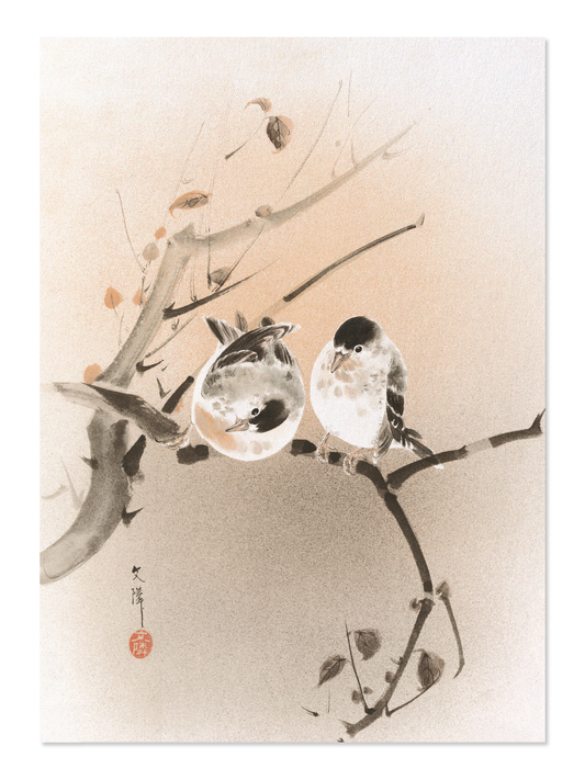 Ezen - Couple of birds (c.1890) - Postcard - Front