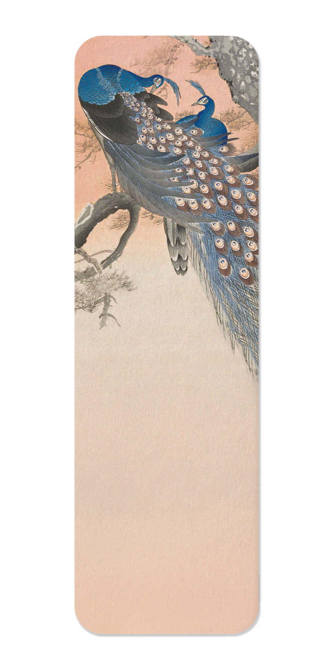 Ezen - Couple of peacocks (C.1910) - Bookmark - Front