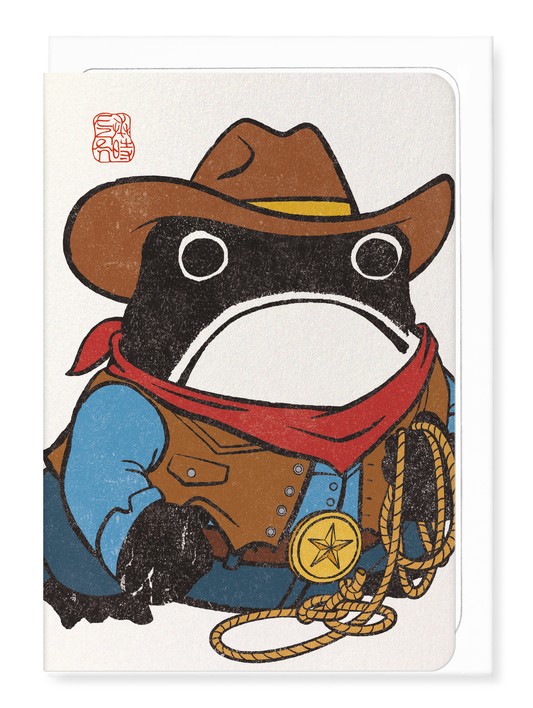 Ezen - Cowboy Ezen Frog - Greeting Card - Front