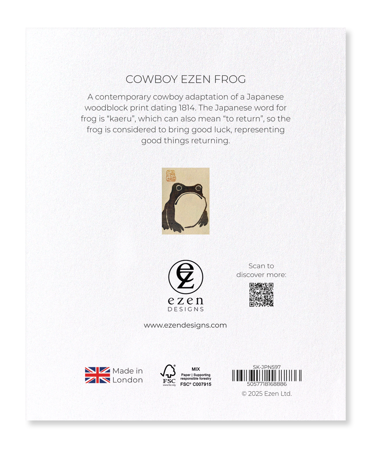 Ezen - Cowboy Ezen Frog - Sticker Set