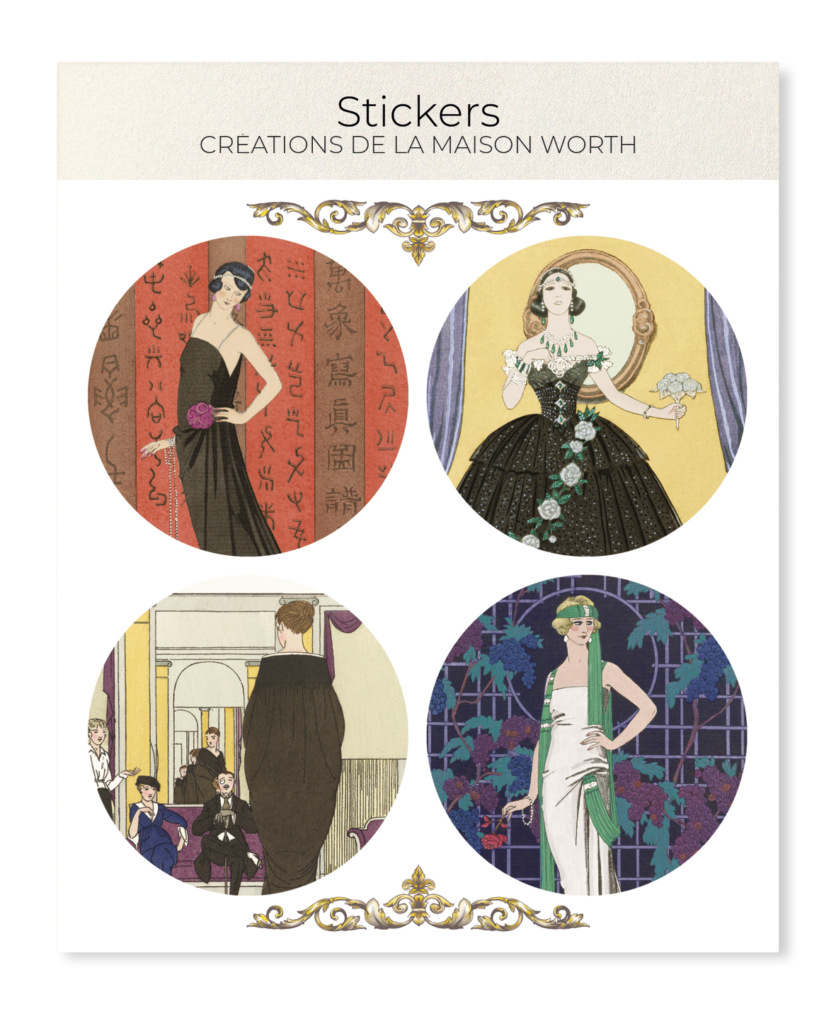 Ezen - Créations de la Maison Worth - Sticker Set