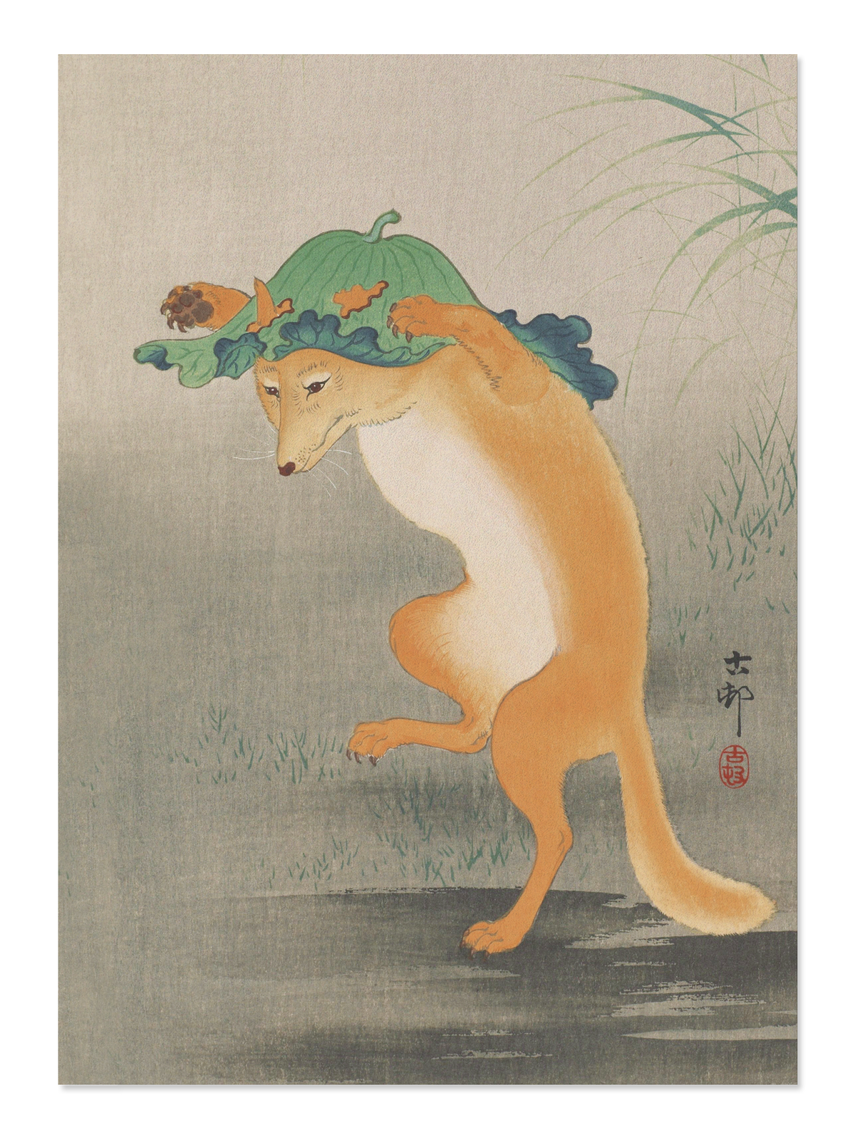 Ezen - Dancing fox (c.1910) - Postcard - Front