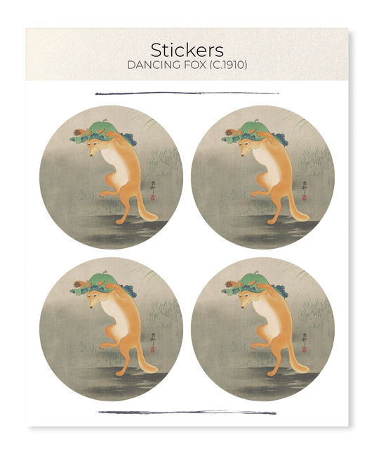 Ezen - Dancing fox (c.1910) - Sticker Set
