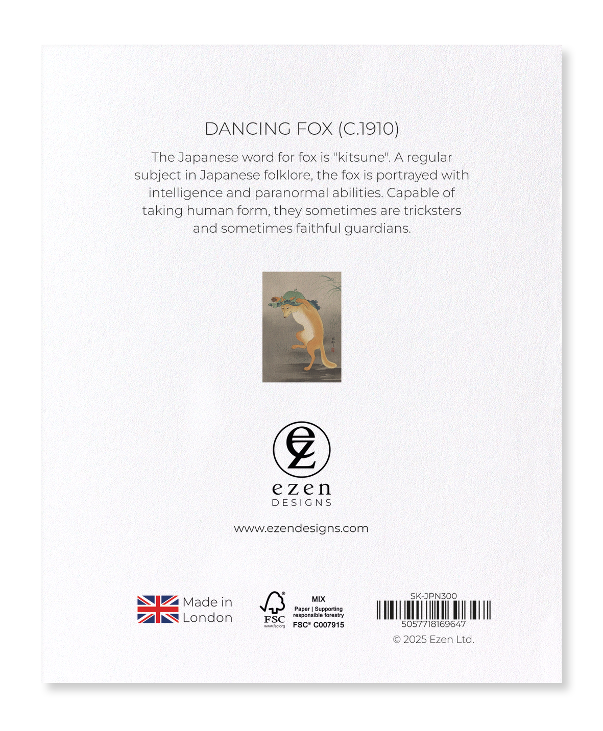 Ezen - Dancing fox (c.1910) - Sticker Set