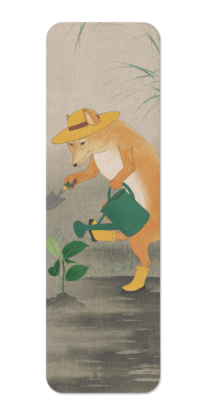 Ezen - Dancing Gardener fox - Bookmark - Front