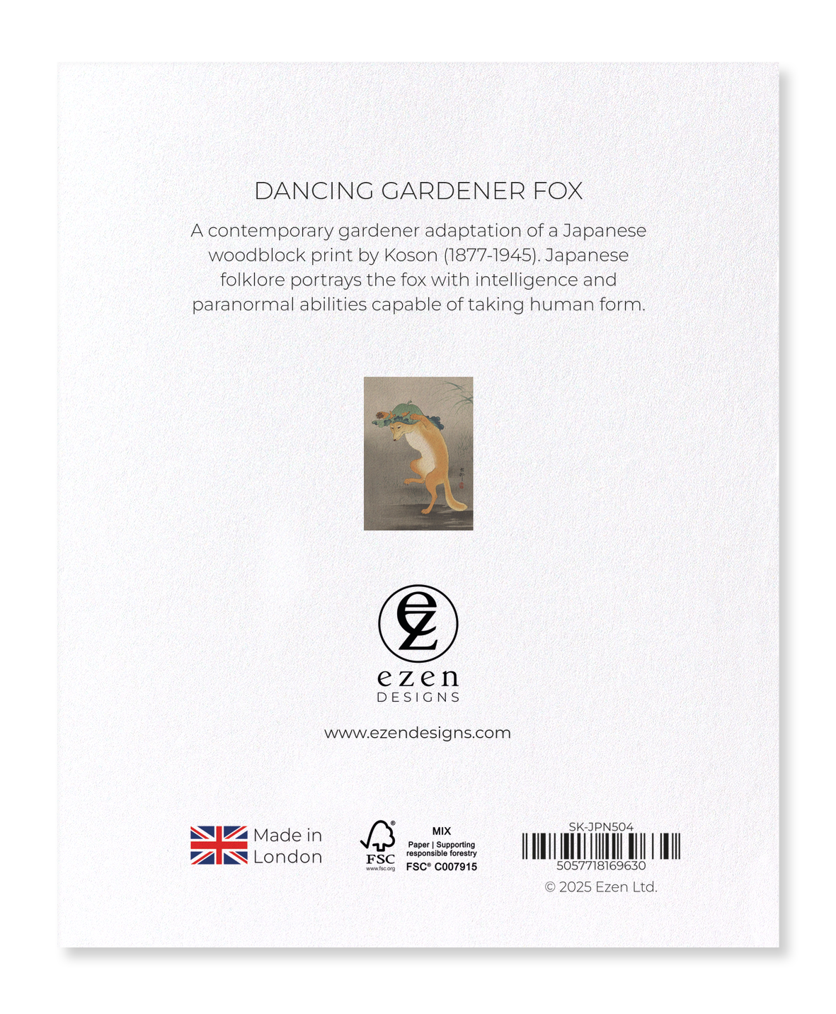 Ezen - Dancing Gardener fox - Sticker Set
