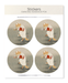 Ezen - Dancing Scrooge Fox - Sticker Set