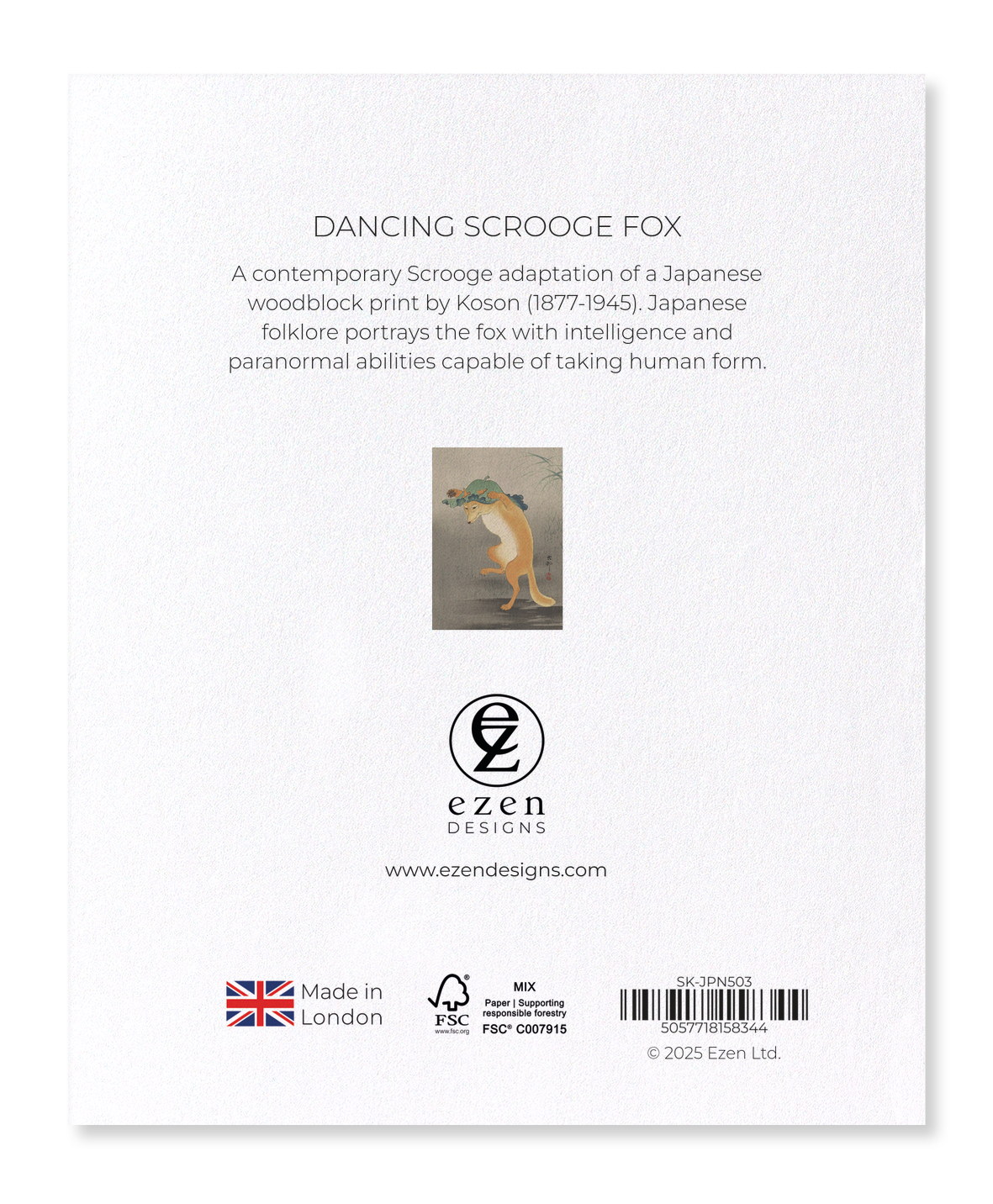 Ezen - Dancing Scrooge Fox - Sticker Set