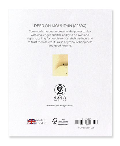 Ezen - Deer on mountain (c.1890) - Sticker Set