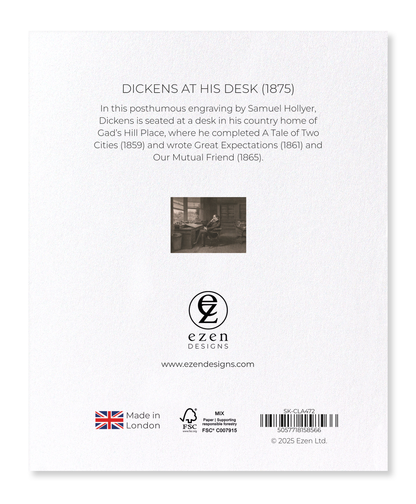 Ezen - Dickens At His Desk (1875) - Sticker Set