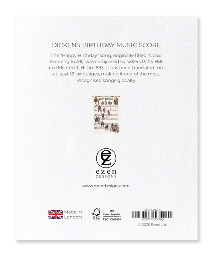 Ezen - Dickens birthday music score - Sticker Set
