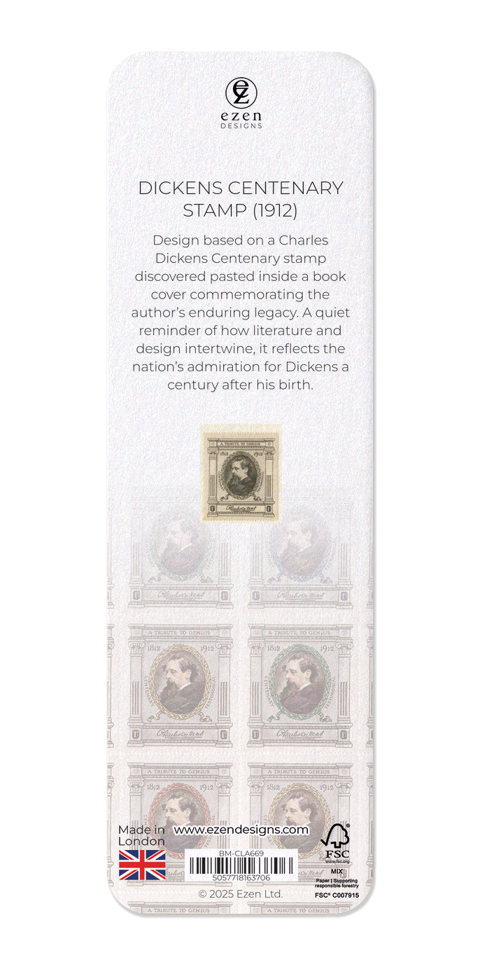 Ezen - Dickens Centenary Stamp (1912) - Bookmark - Back