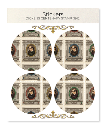 Ezen - Dickens Centenary Stamp (1912) - Sticker Set