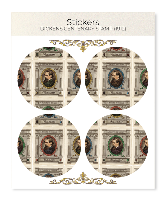 Ezen - Dickens Centenary Stamp (1912) - Sticker Set