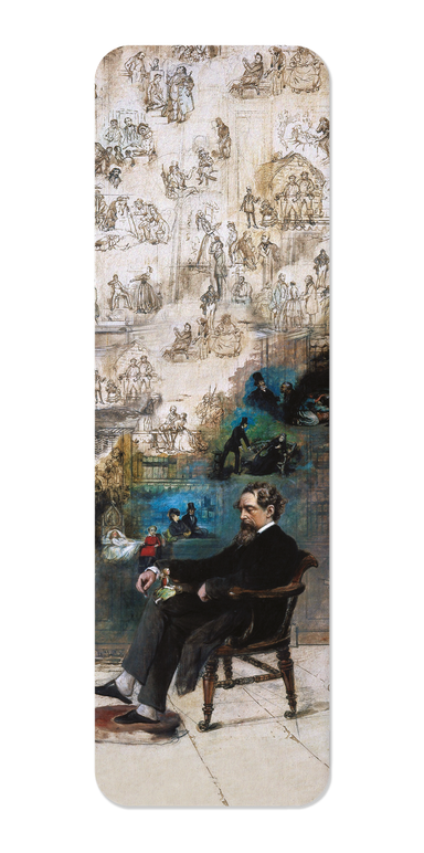 Ezen - Dickens' Dream by Robert William Buss (1875) - Bookmark - Front