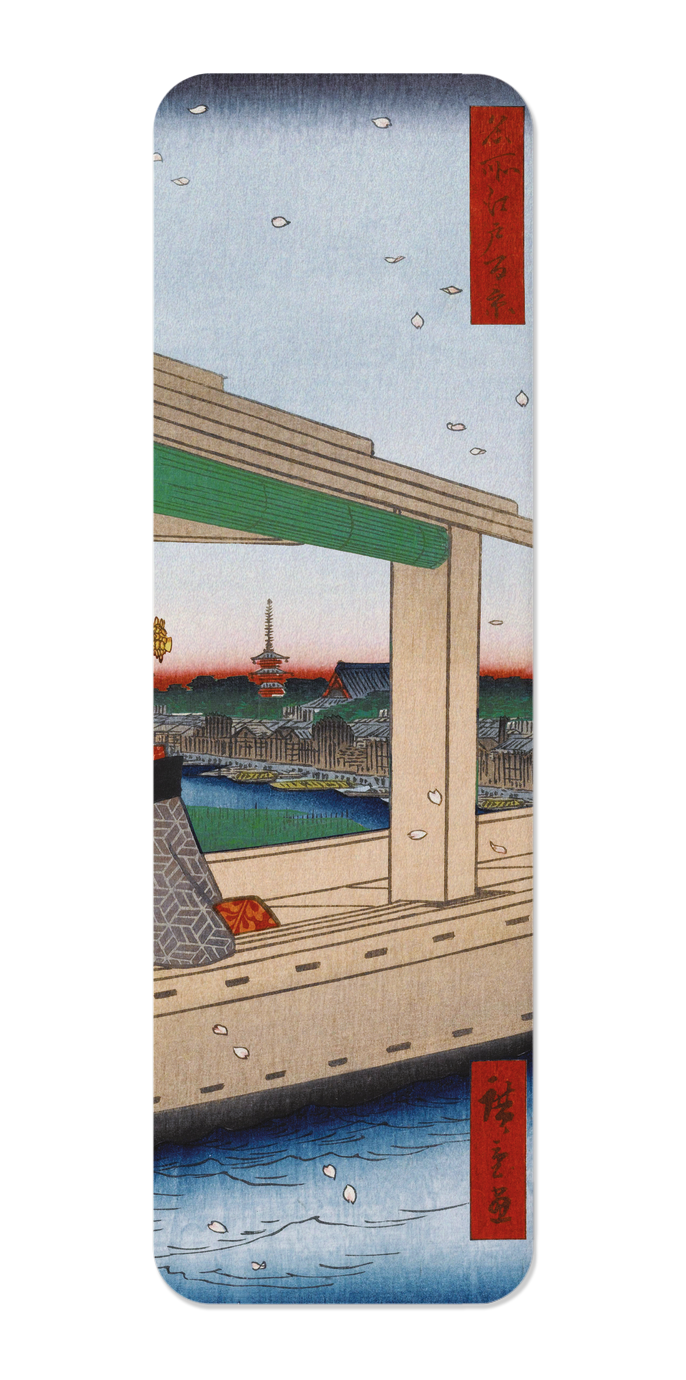 Ezen - Distant View of Kinryuzan Temple (1857) - Bookmark - Front