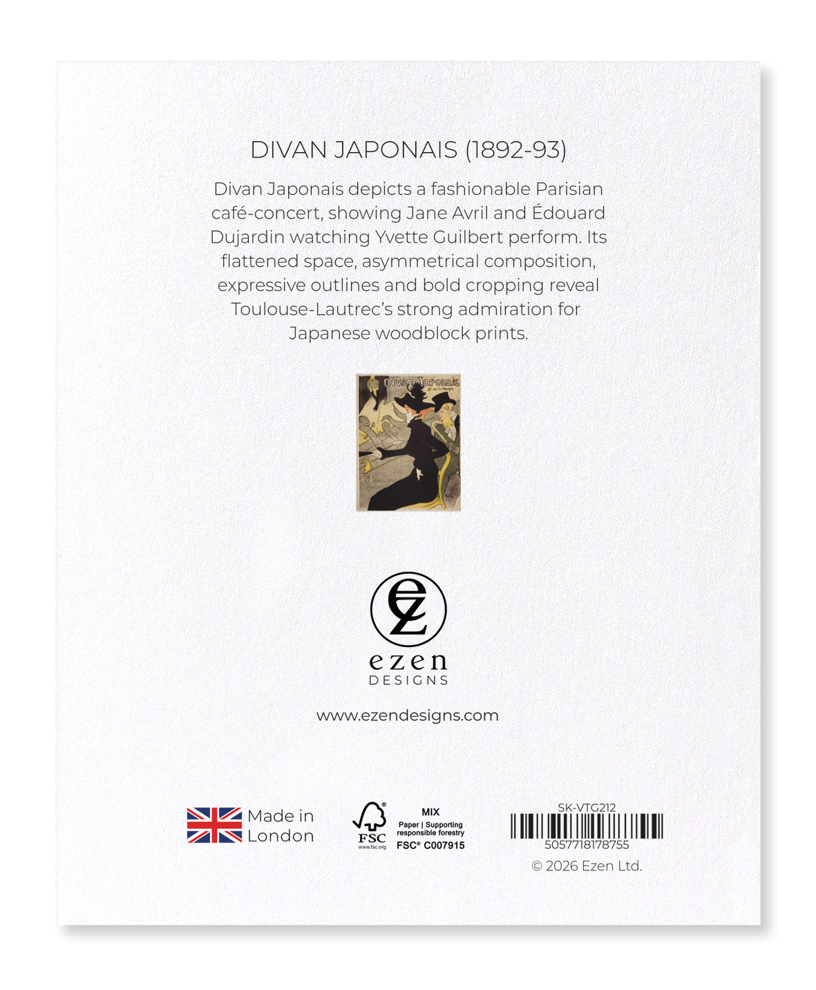Ezen - Divan Japonais (1892-93) - Sticker Set