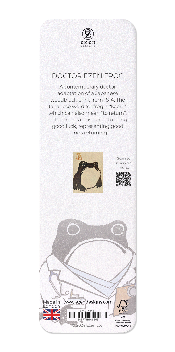 Ezen - Doctor Ezen frog - Bookmark - Back