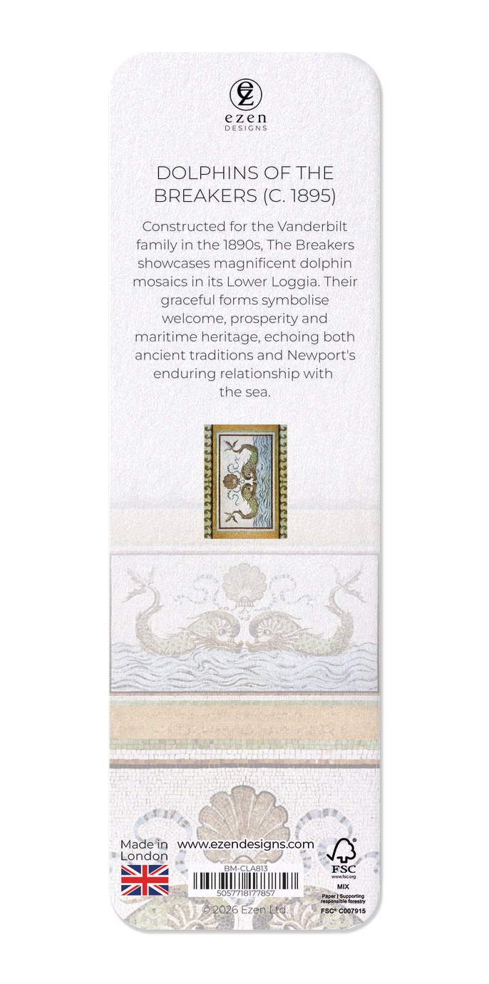 Ezen - Dolphins of The Breakers (c. 1895) - Bookmark - Back