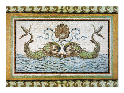 Ezen - Dolphins of The Breakers (c. 1895) - Postcard - Front