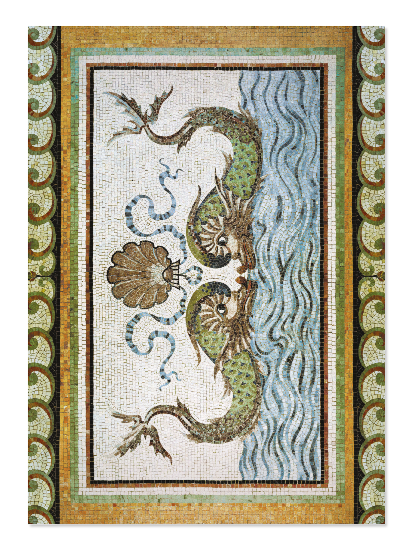 Ezen - Dolphins of The Breakers (c. 1895) - Postcard - Front