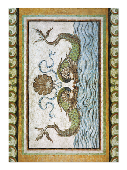 Ezen - Dolphins of The Breakers (c. 1895) - Postcard - Front