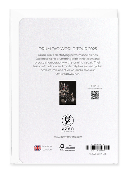 Ezen - Drum Tao World Tour 2025 - Greeting Card - Back