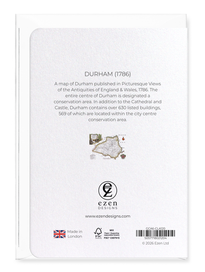 Ezen - Durham (1786) - Greeting Card - Back