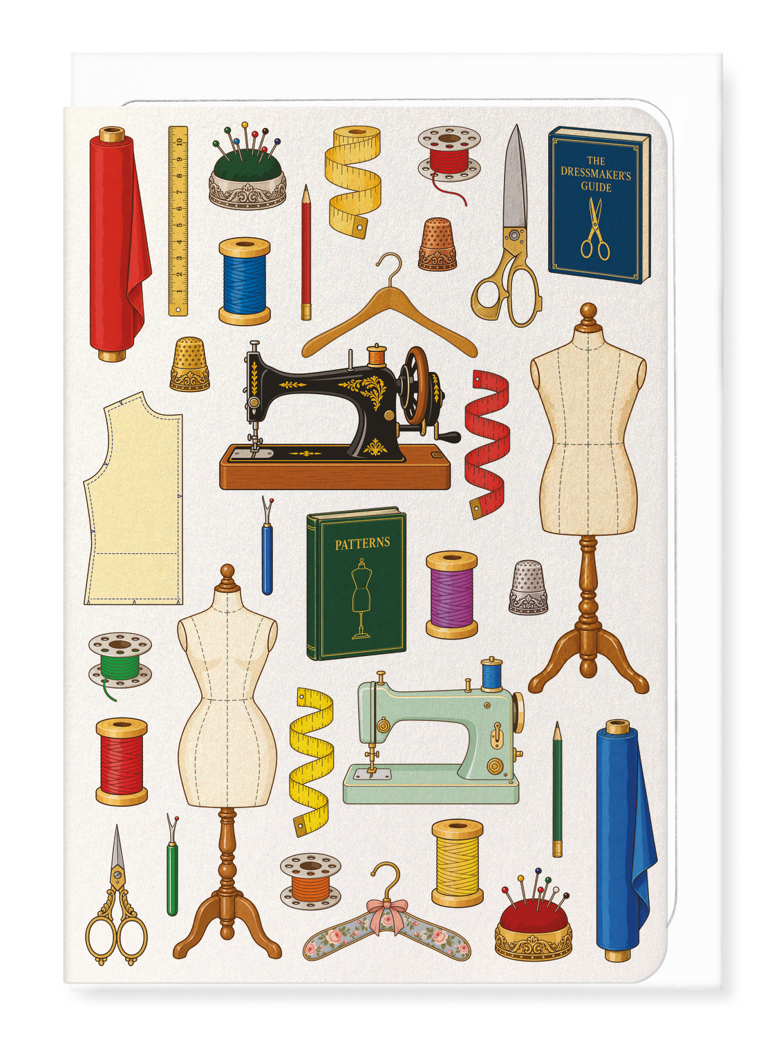 Ezen - Evolution of Fashion Tools - Greeting Card - Front