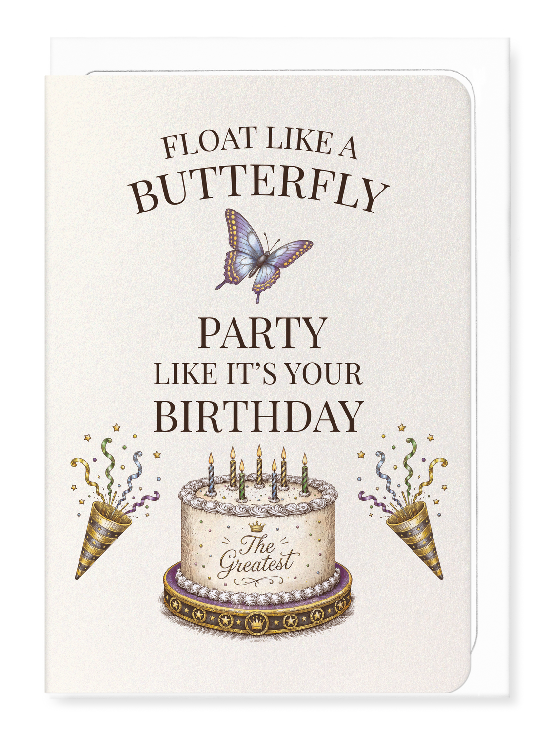 Ezen - Float like a Butterfly Birthday - Greeting Card - Front