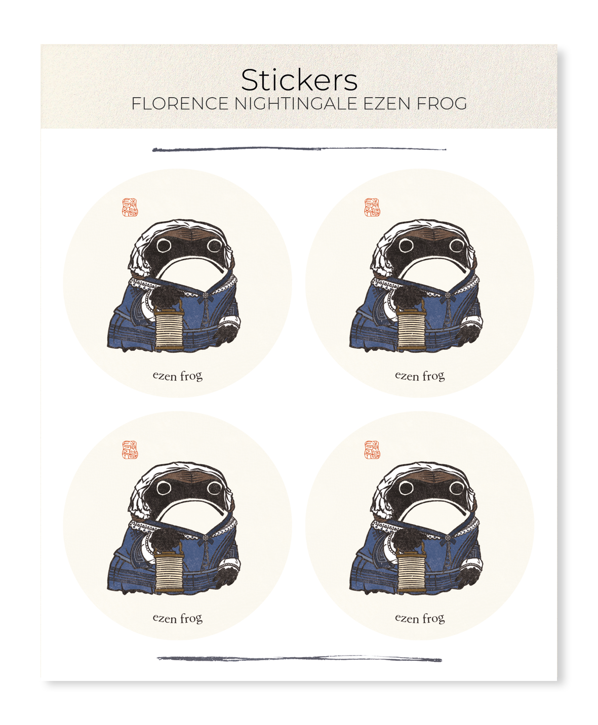 Ezen - Florence Nightingale EZEN FROG - Sticker Set