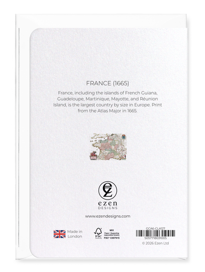 Ezen - France (1665) - Greeting Card - Back