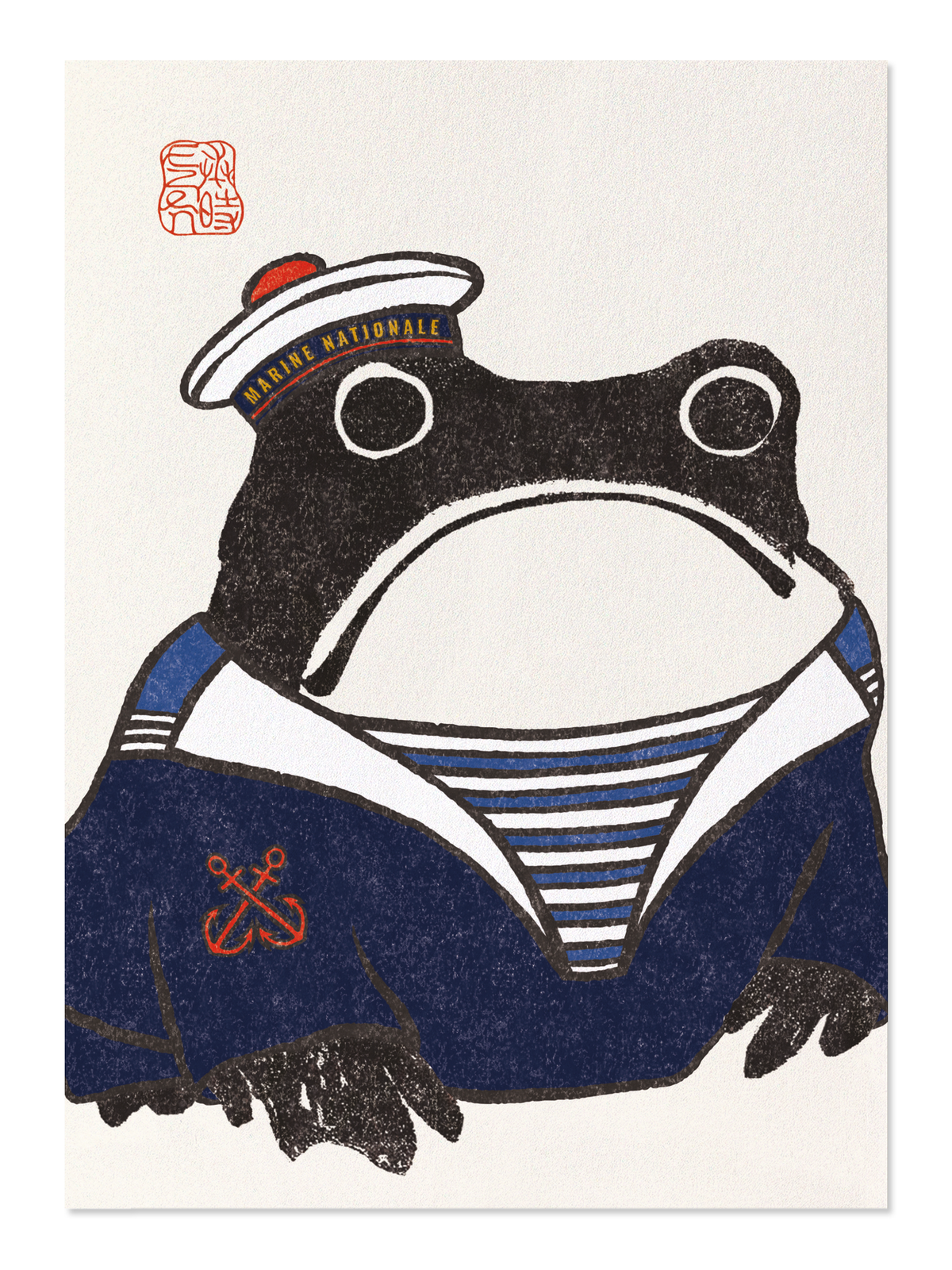Ezen - French Sailor Ezen Frog - Postcard - Front