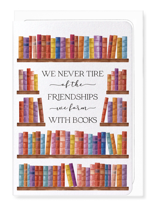 Ezen - Friendship With Books - Greeting Card - Front