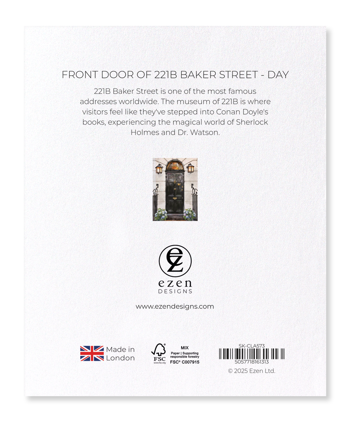 Ezen - Front door of 221B Baker Street - Day - Sticker Set