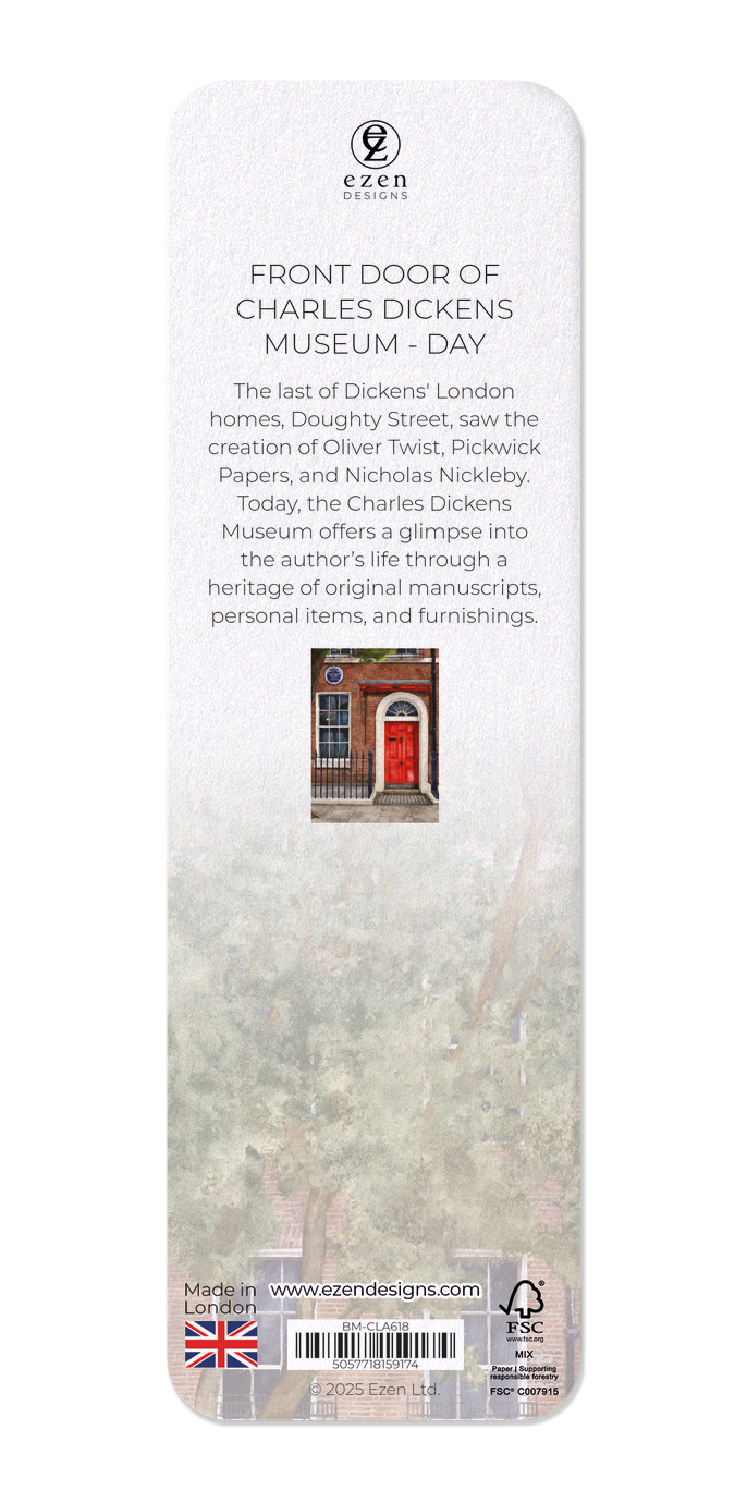 Ezen - Front Door of Charles Dickens Museum - Day - Bookmark - Back