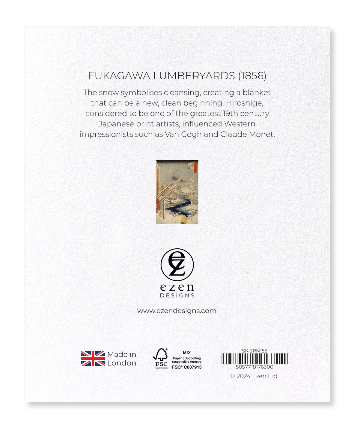 Ezen - Fukagawa Lumberyards (1856) - Sticker Set