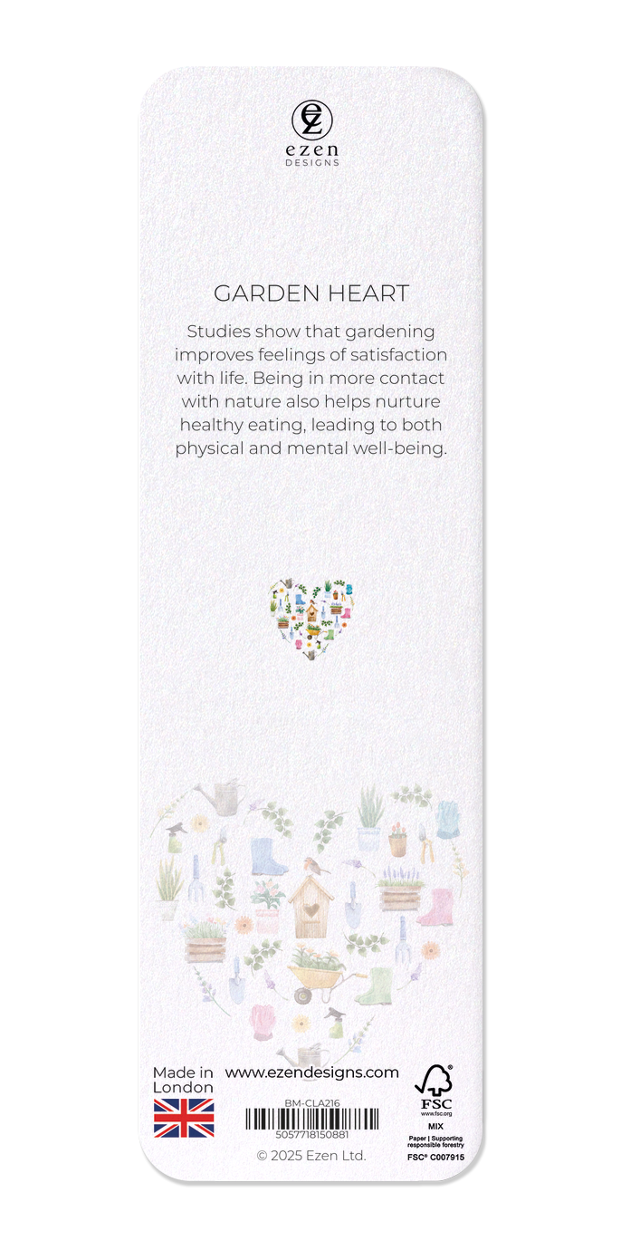 Ezen - Garden heart - Bookmark - Back