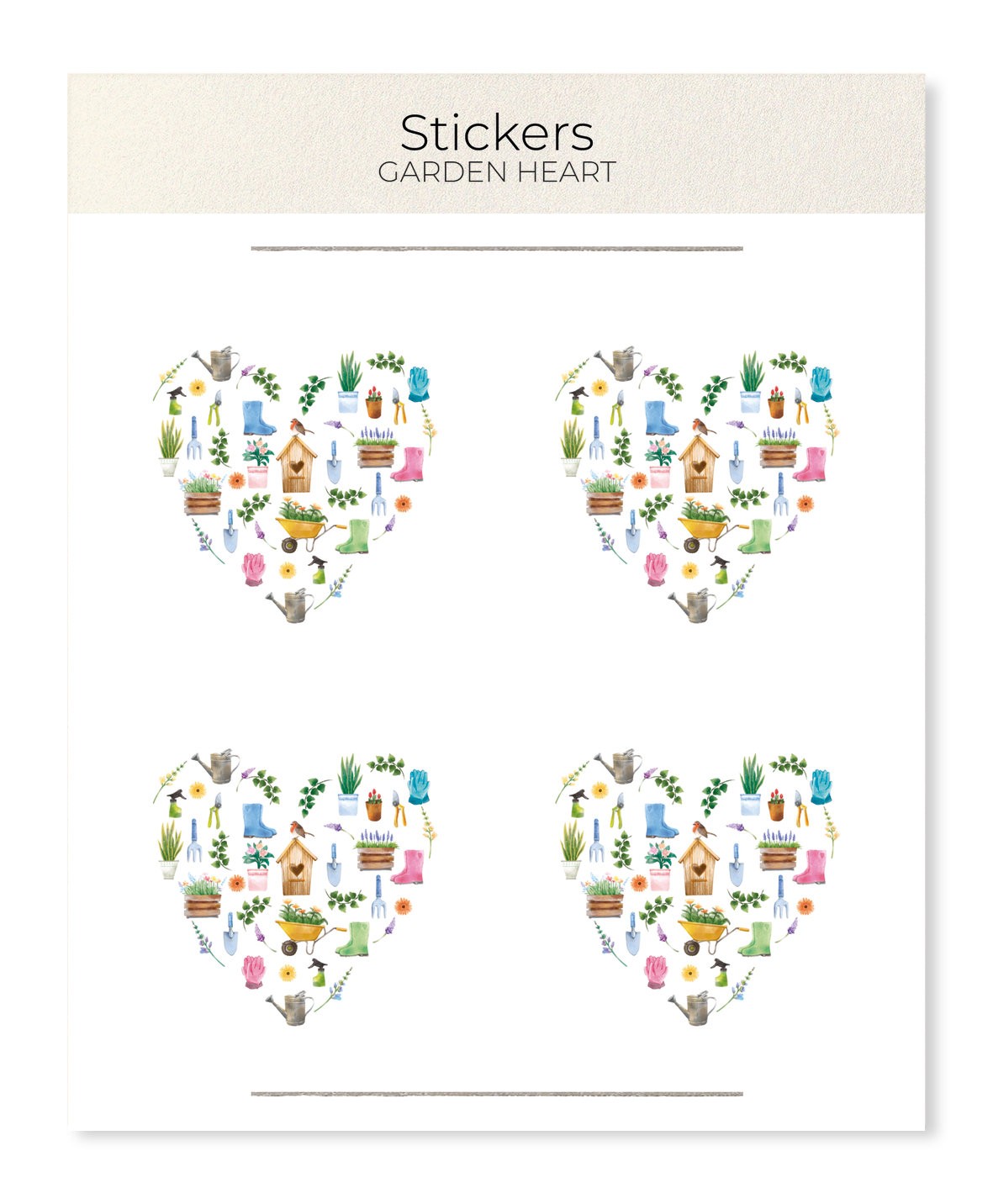 Ezen - Garden heart - Sticker Set