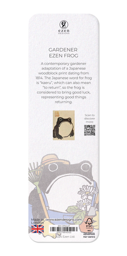 Ezen - Gardener Ezen Frog - Bookmark - Back