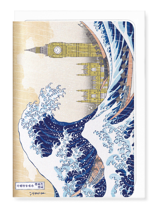 Ezen - Great wave of london - Greeting Card - Front