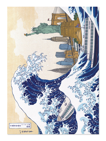 Ezen - Great Wave of New York - Postcard - Front