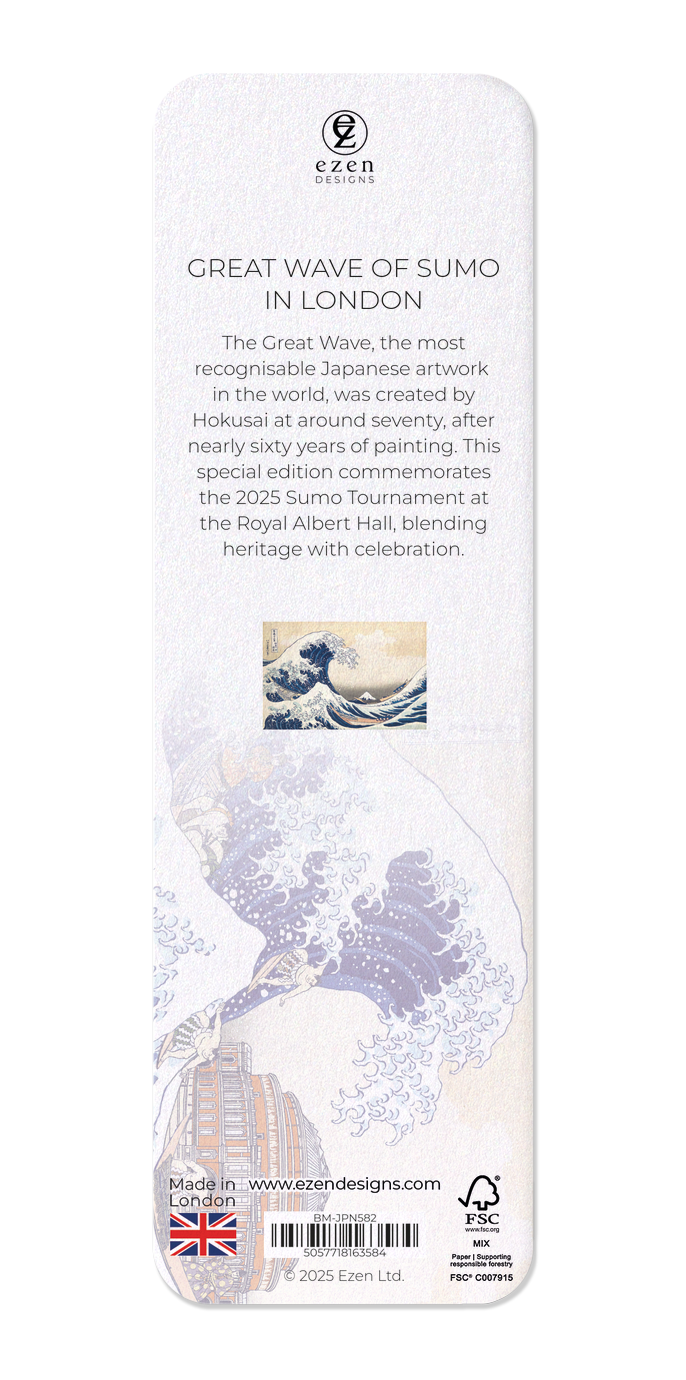Ezen - Great Wave of Sumo in London - Bookmark - Back