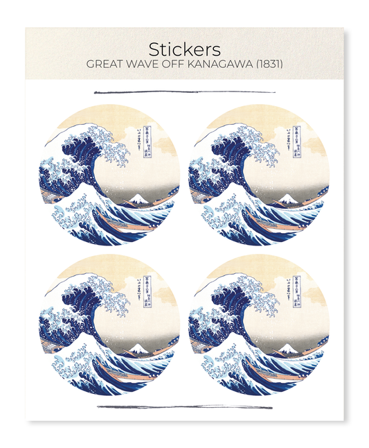 Ezen - Great wave off Kanagawa (1831) - Sticker Set